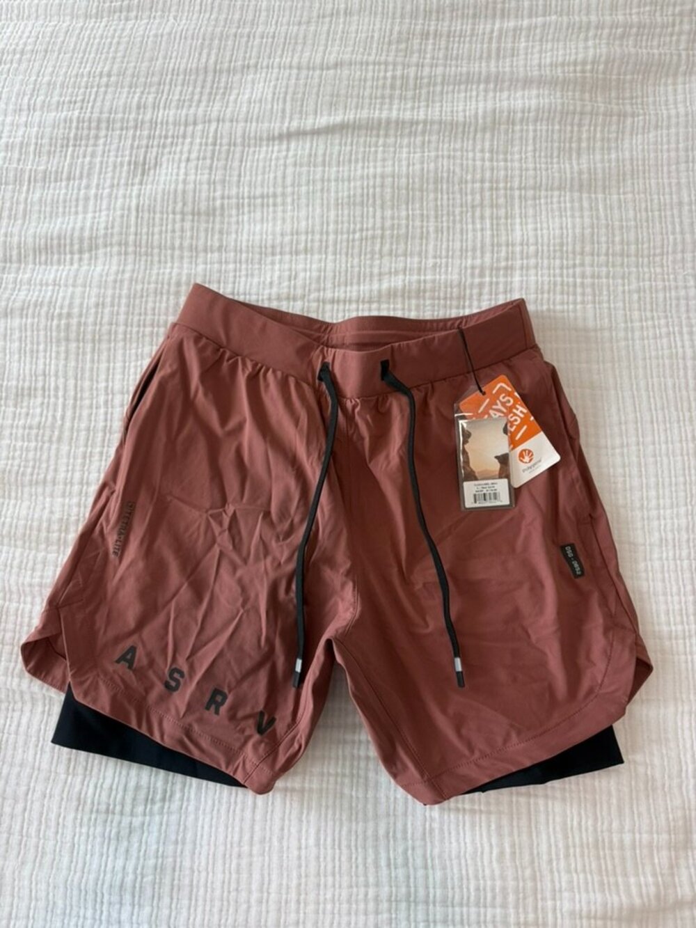 ASRV Tetra-Lite 5" Liner Short Red Earth DSG-0652 Men's S NWT